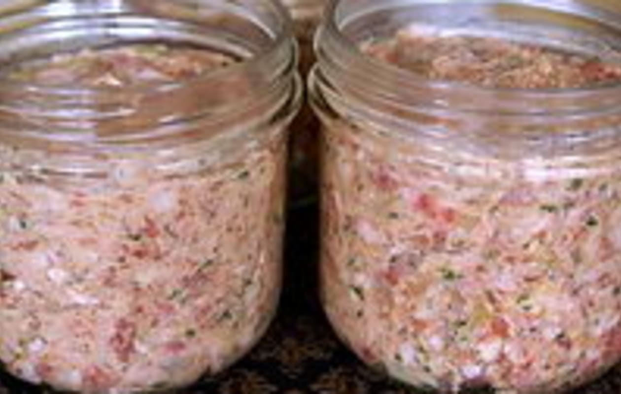 Terrine aux foies de volaille Cuisson et stérilisation en bocal