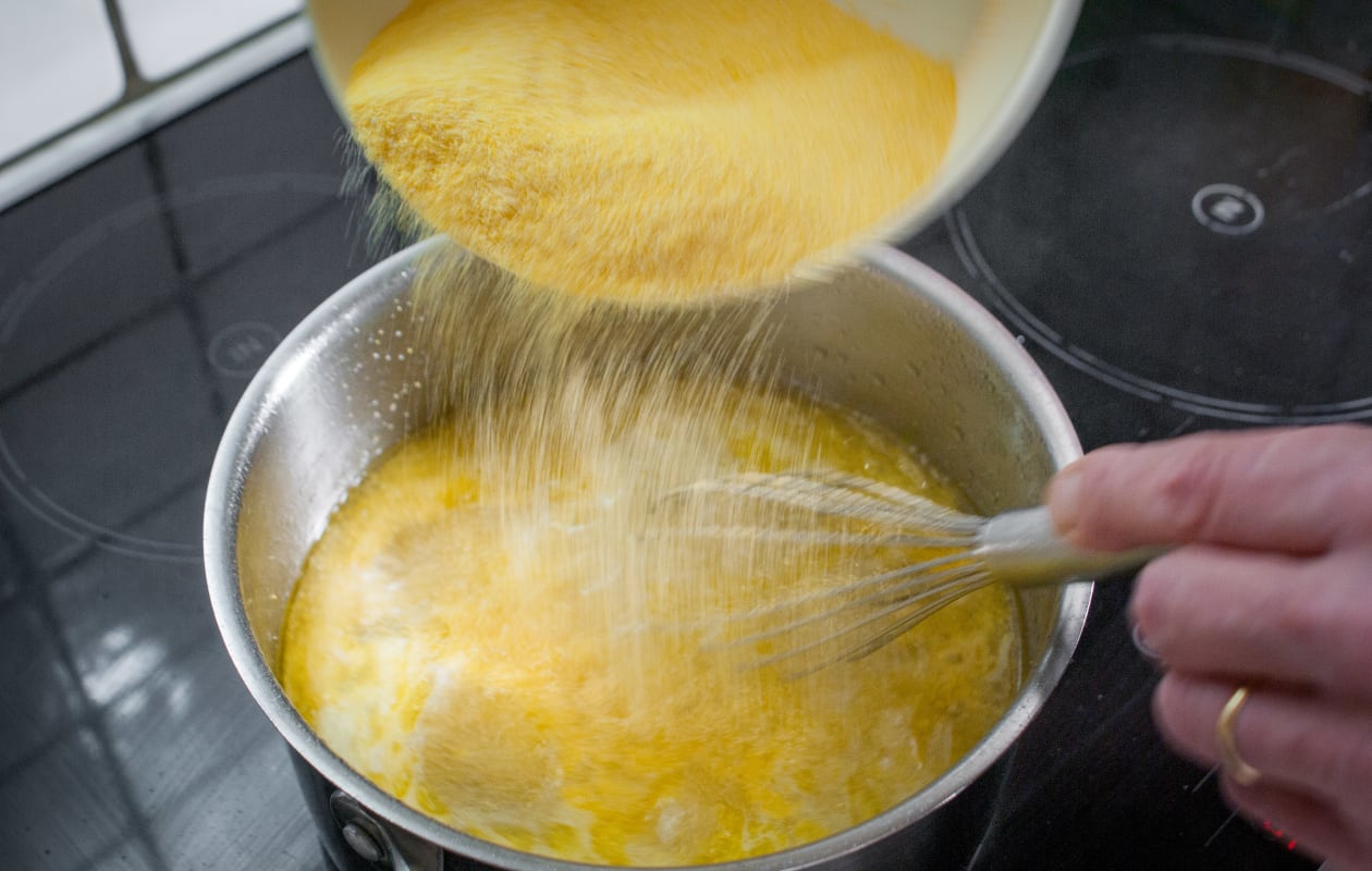 Polenta crémeuse - Etape 2