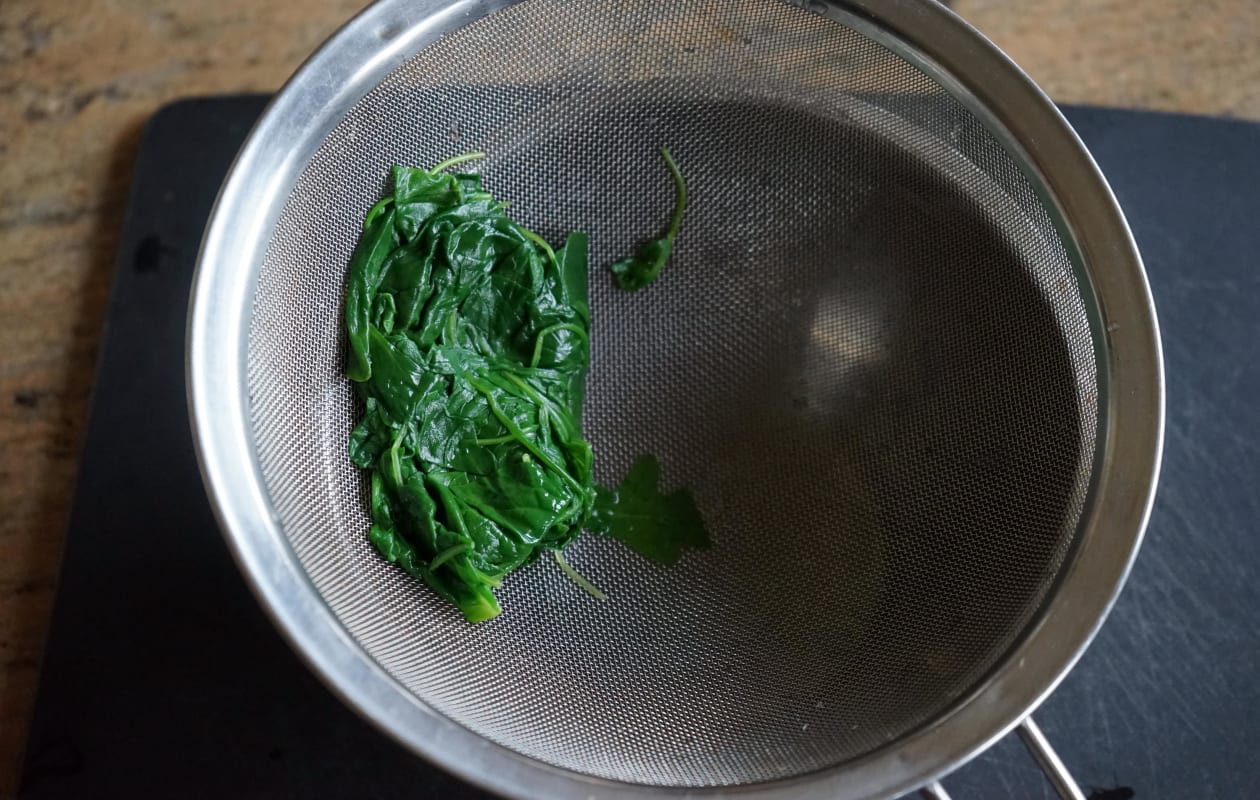 Jus vert épinards, roquette et basilic - Etape 4