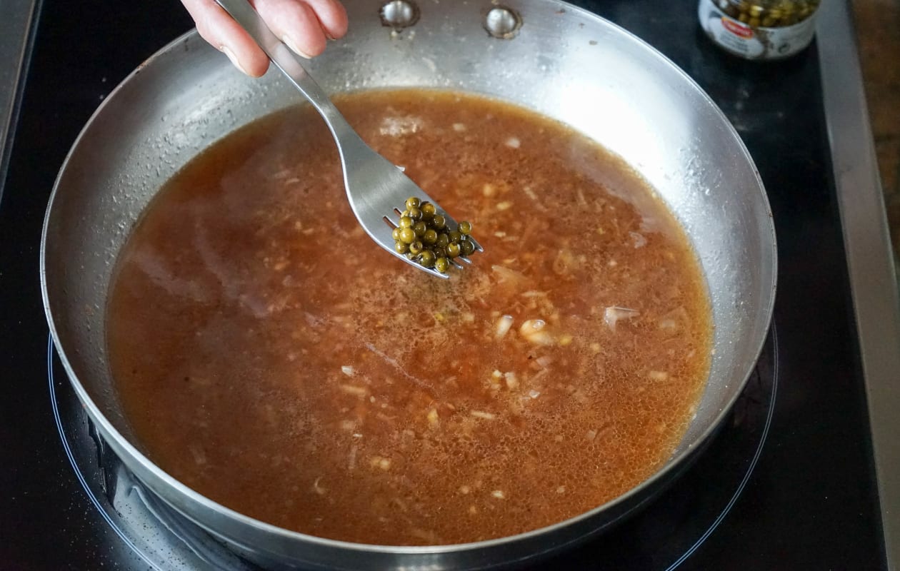 Magret de canard sauté au poivre vert - Etape 10