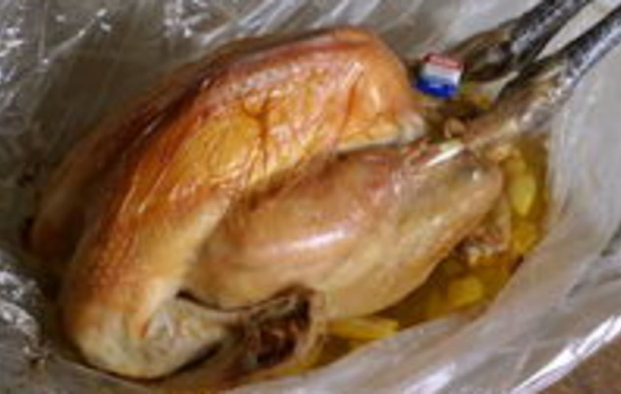 Poulet de Bresse rôti en papillote - Etape 7