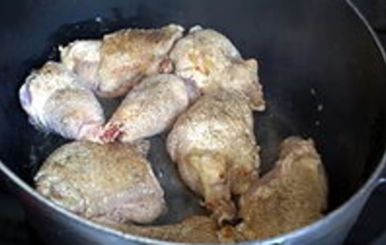 Poulet au vin jaune - Etape 2