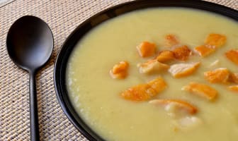 Velouté de céleri au haddock