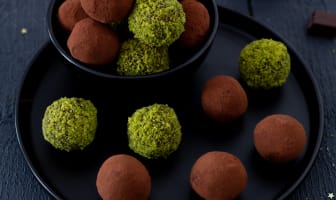 Truffes chocolat pistache