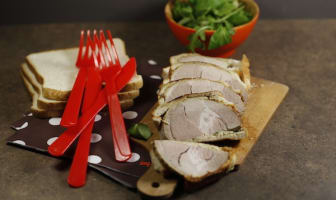 Gigot d'agneau en croûte de pain