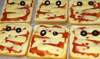 Toast Momie d'Halloween