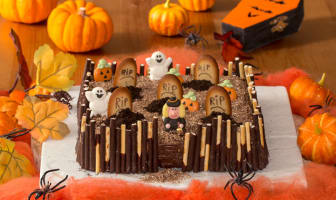 Gâteau cimetière d'Halloween