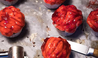 Muffins cervelles d’Halloween