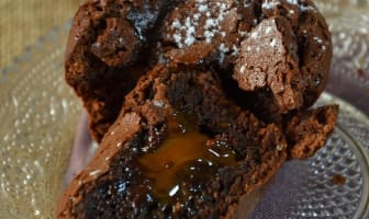 Moelleux au chocolat coeur coulant au caramel