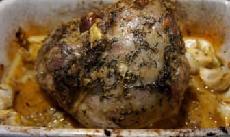 Gigot d'agneau au thym