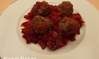 Boulettes de viande à la betterave