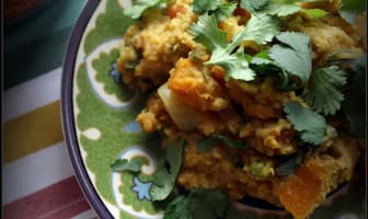 Dhal lentilles corail et butternut au cuiseur sous pression