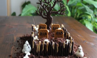 Gâteau cimetière Halloween