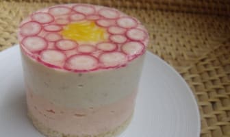 Bavarois saumon fumé, concombre, chèvre