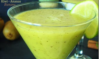 Smoothie au kiwi et ananas