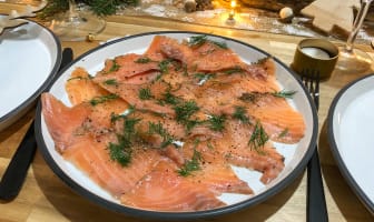 Gravlax de saumon