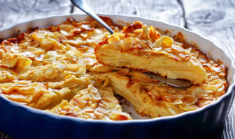 Une part de gâteau invisible aux pommes