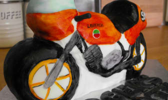 Gâteau 3D moto