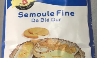 Sachet de semoule fine de blé dur