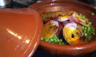 Tajine marocain aux petits pois