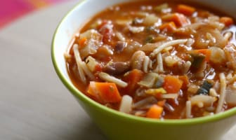 Soupe de minestrone de légumes