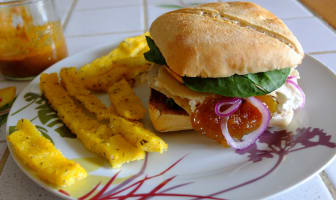 Burger de patates douces et tofu