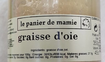 Bocal de graisse d'oie