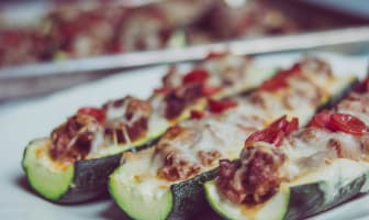 Courgettes façon pizza low carb