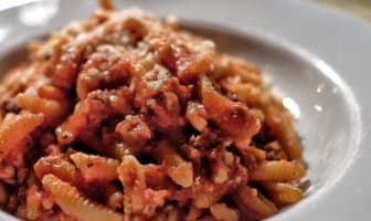 Malloreddus, sauce tomate, champignon et pecorino