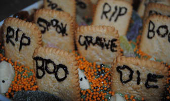 Gâteau cimetière pour Halloween