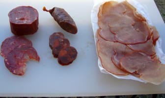 Charcuterie espagnole, lomo et chorizo