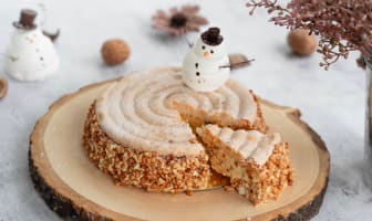 Gâteau entremets de noël