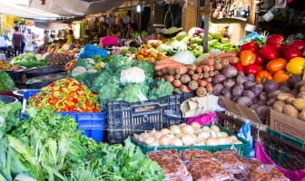 Marché alimentaire en République Dominicaine