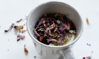 Infusion de fleurs séchées