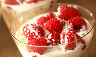 Parfait aux framboises