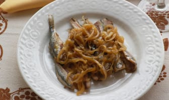 Filets de sardines aux oignons - Plats de poisson - Vénétie