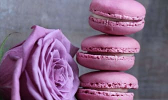 Macarons rose aux framboises