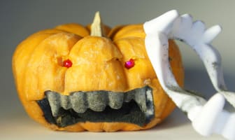 Citrouille zombie pour halloween