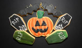 Biscuits cercueils pour Halloween