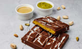Tablette de chocolat de Dubaï avec pâte de pistache et fourrage kadaif