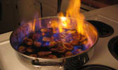 Banane flambée