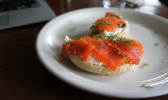 Assiette de saumon gravlax