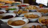 Buffet de plats colombiens