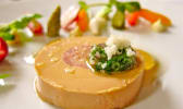 Foie gras et petits légumes de printemps