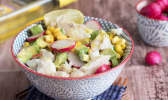 Salade merlan citron curry