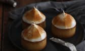 Tartelettes citron et noisette meringuées