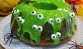 Gâteau aux amandes et aux araignées pour Halloween