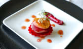Millefeuille de Saint Jacques et betterave