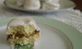 Alfajores nappés de chocolat blanc