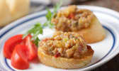 Caviar d'aubergines sur toasts